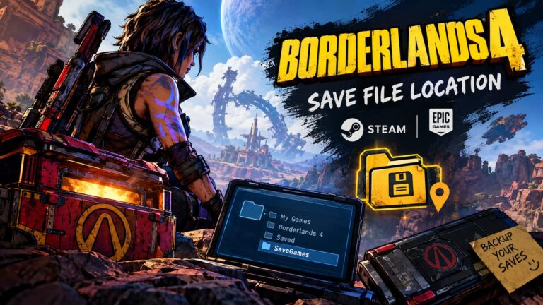 Borderlands 4 Save File Location: PC Guide for Steam & Epic Games (2026)