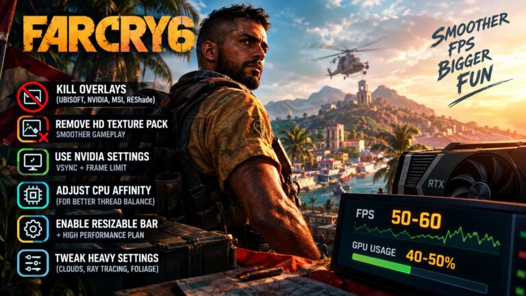 How to Fix Far Cry 6 Low FPS and Stuttering on High-End RTX GPUs (PC Optimization Guide)