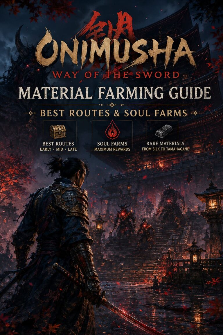 Onimusha Way of the Sword Material Farming Guide: Best Routes and Soul Farms