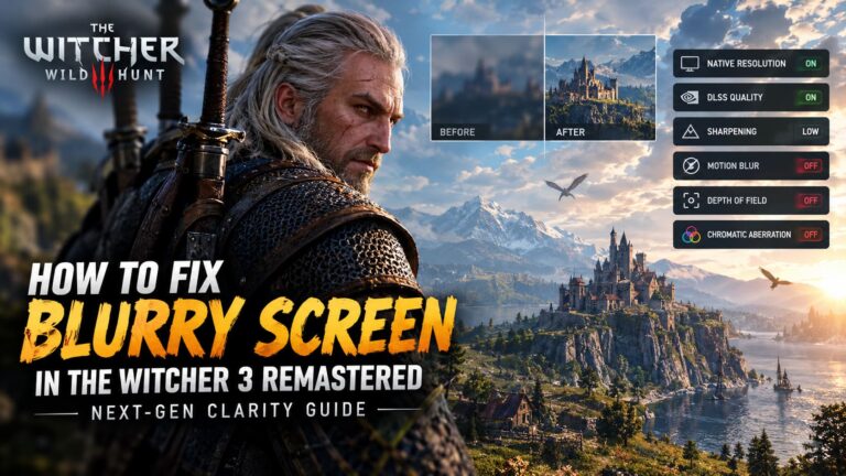 How to Fix Blurry Screen in The Witcher 3 Remastered: Next-Gen Clarity Guide How to Fix Blurry Screen in The Witcher 3 Remastered: Next-Gen Clarity Guide