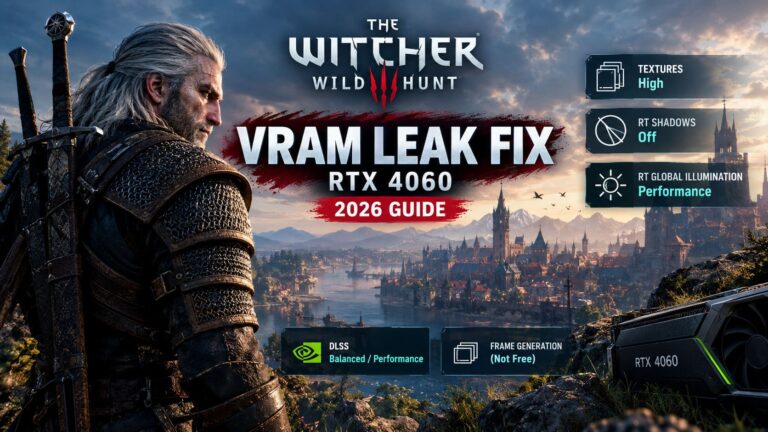 How to Fix The Witcher 3 Remastered VRAM Leak on RTX 4060 (2026 Guide)